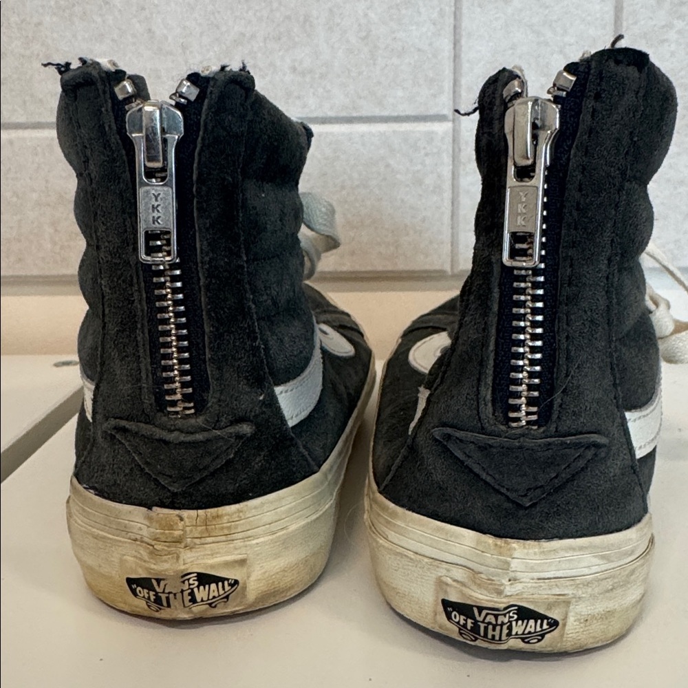 Vans Vintage Sk8 Hi Zips in blue suede - Picture 1 of 6